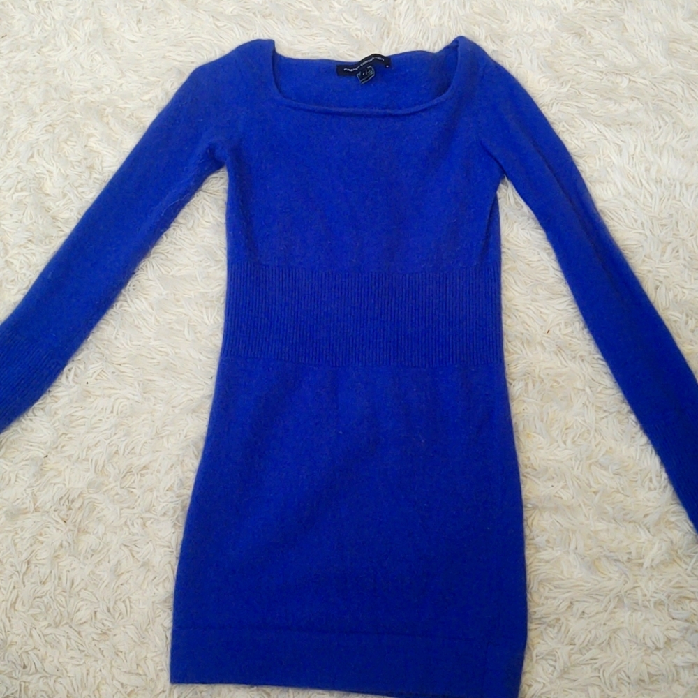 French Connection Indigo cashmere short dress fits like a glove size 4